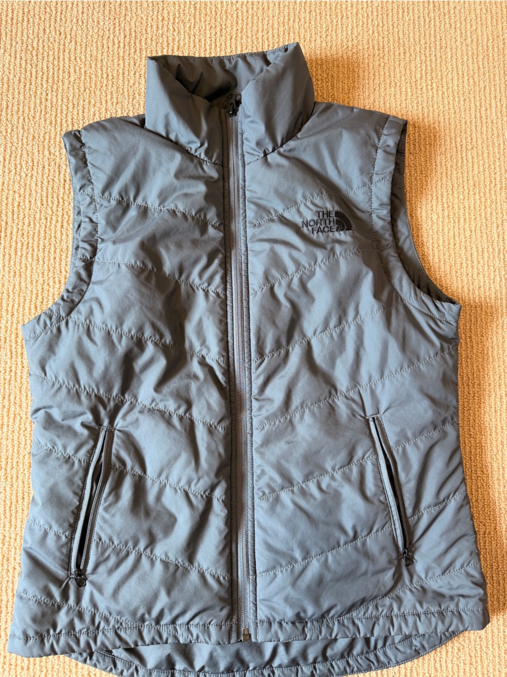 The North Face Navy Hooded Quilted Vest, Women's